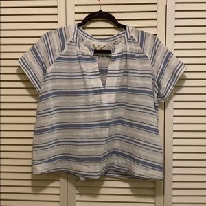 Lou & Grey Striped Crop Top